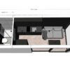 Wohncontainer 15 qm Grundriss